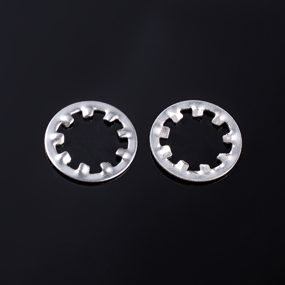 internal tooth lock washer teeth detail