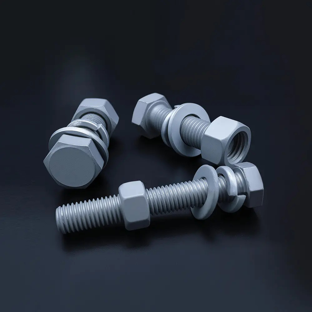 Conjunto de parafuso sextavado 8.8 galvanizado a quente